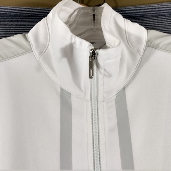 VINTAGE CALVIN KLEIN WHITE JACKET LT MODERN L - Picture 3 of 8